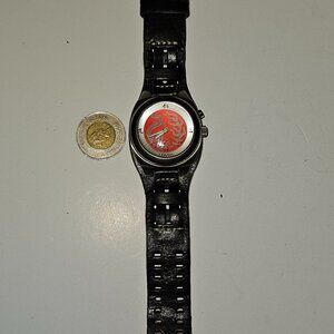 Fossil Mens Big Tic Jr-8198 Dragon Display Leather Strap Watch